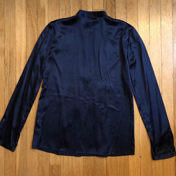 THEORY - NWOT Bianca Silk Keyhole Blouse - Picture 3 of 4